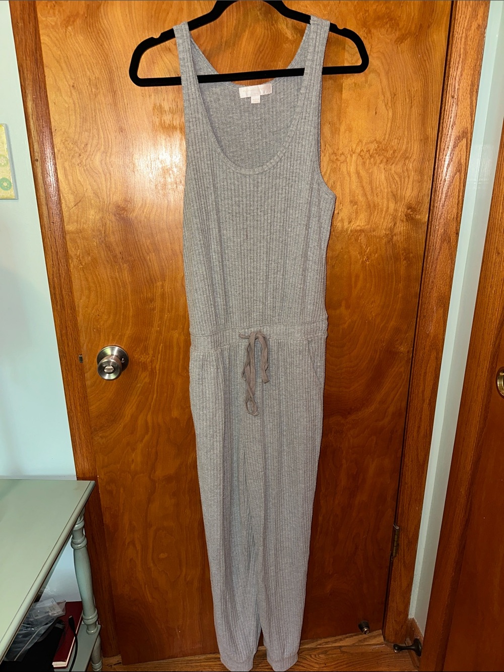 Spiritual Gangster Light Gray Ribbed Knit Top